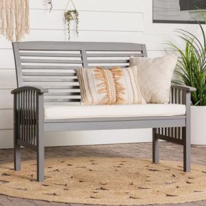Anje 48'' Wide Outdoor Loveseat with Cushions