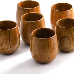 SET of 6 WOODEN CUCKS